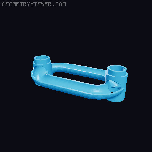 Marble Run - Split Oblong (Joyin Compatible) 3D model thumbnail