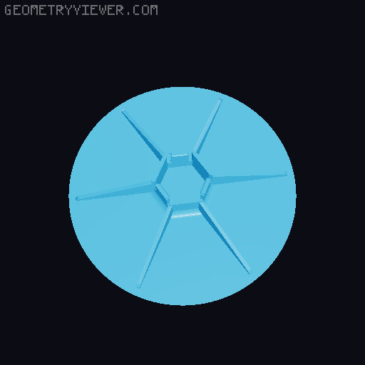 Wireless Electric Scrubber velcro pad 3D model thumbnail