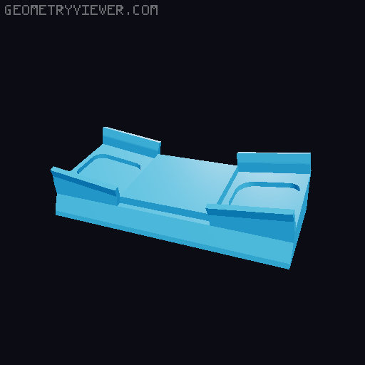 HDZero Goggles 2 Stand and lens protective cover 3D model thumbnail