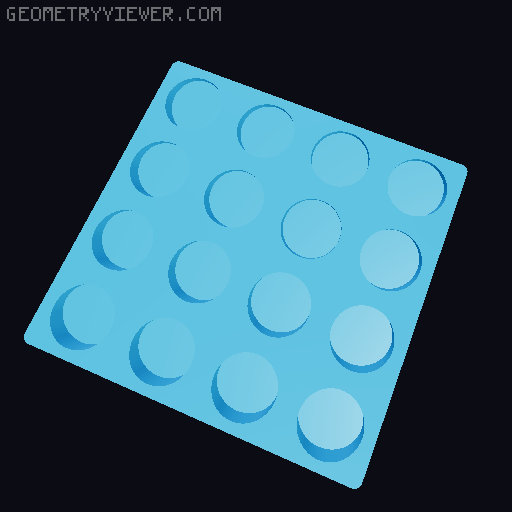 Gridfinity NUUN Tube Storage 3D model thumbnail
