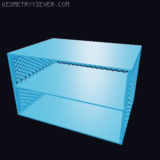 SMT component bulk storage cabinet 3D model thumbnail