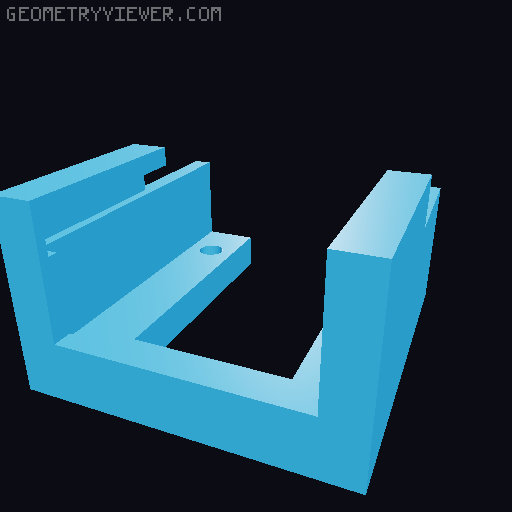 Raspberry Pi 5 Wall Mount 3D model thumbnail