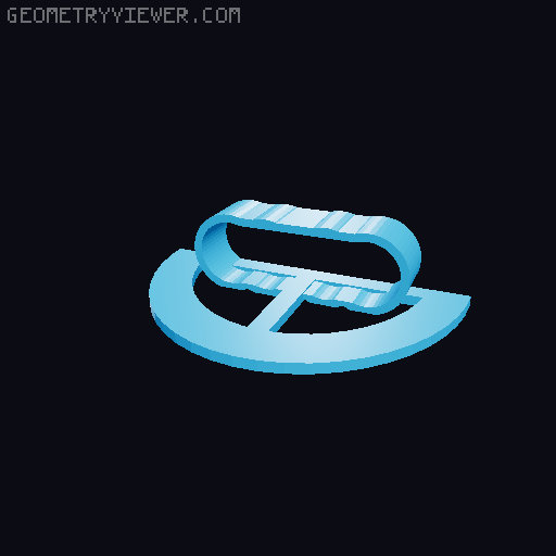 Hand Puppet Mouth Plate 3D model thumbnail