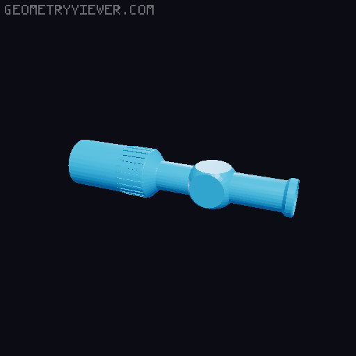 Optical sight model. (Vortex Raxor HD). 3D model thumbnail