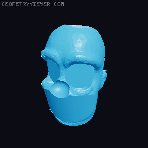 Die Simpsons Mini13 Krusty Skin 3D model thumbnail