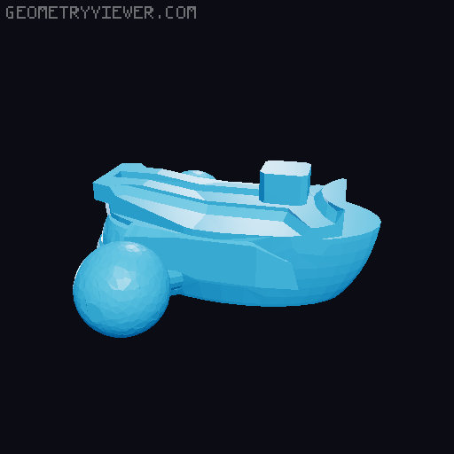 Dummy 13 Angle wings but bigger 3D model thumbnail