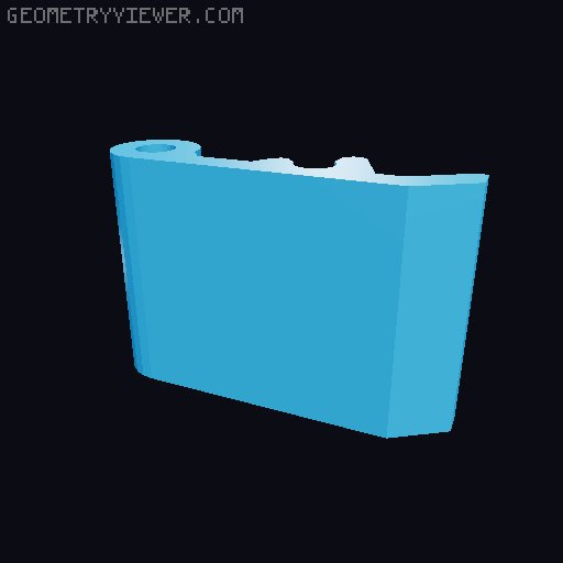 Case for radiation detector 3D model thumbnail