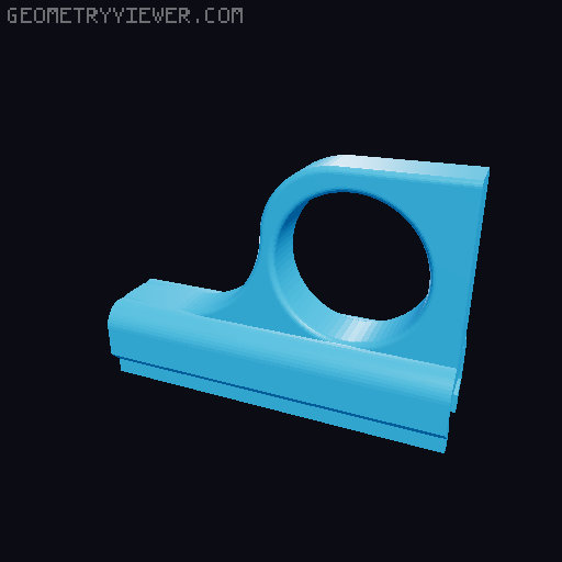 Flexy purse latch with hook for carabiner 3D model thumbnail