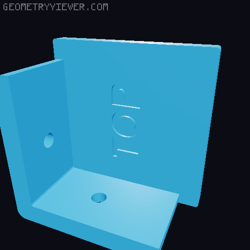 Stacked Lack Enclosure (2 enclosures and 1 shelf) 3D model thumbnail