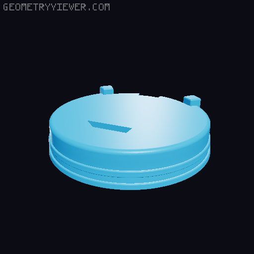 M.O.D.O.K. mini mason jar lid 3D model thumbnail
