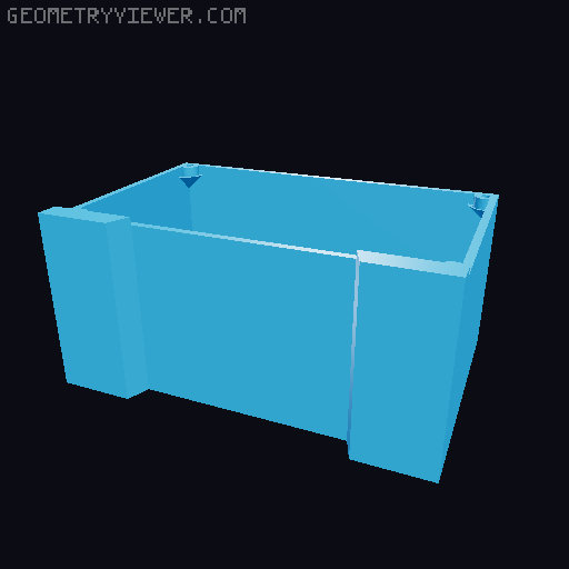 Raspberry Pi PC Case inspired by the Fractal Design Terra 3D model thumbnail