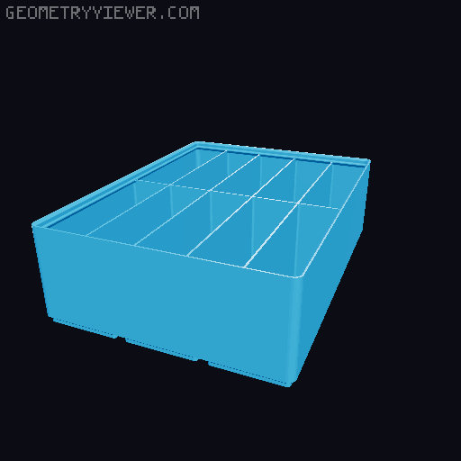 Gridfinity Ultra Light Bins - Divider Edition 3D model thumbnail