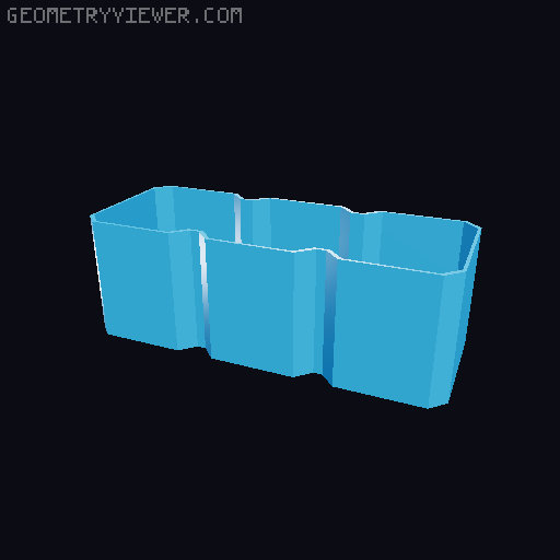 Tactix 310mm Compartment Organiser Box - Insert Bins 3D model thumbnail