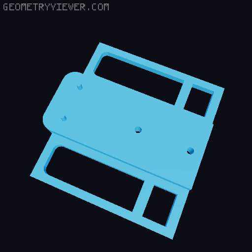 Tractor on a railway 3D model thumbnail