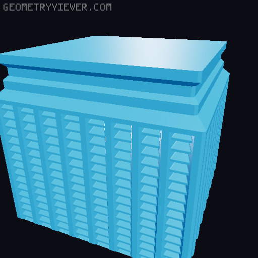Prismatic Vase Mode Silica Gel Container. Super fast print 3D model thumbnail