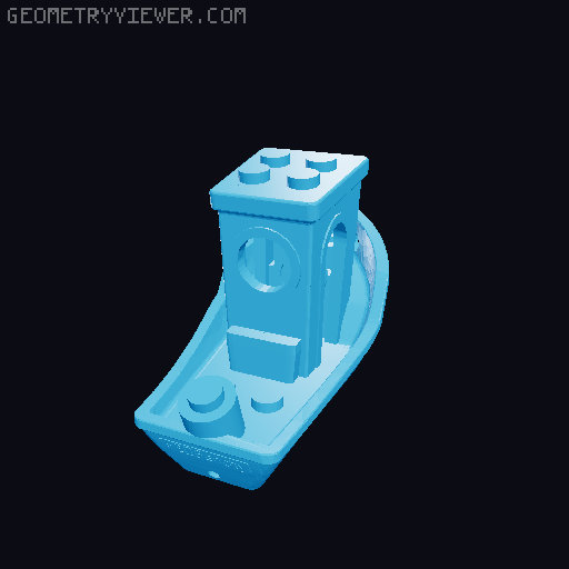 Lego Benchy 3D model thumbnail