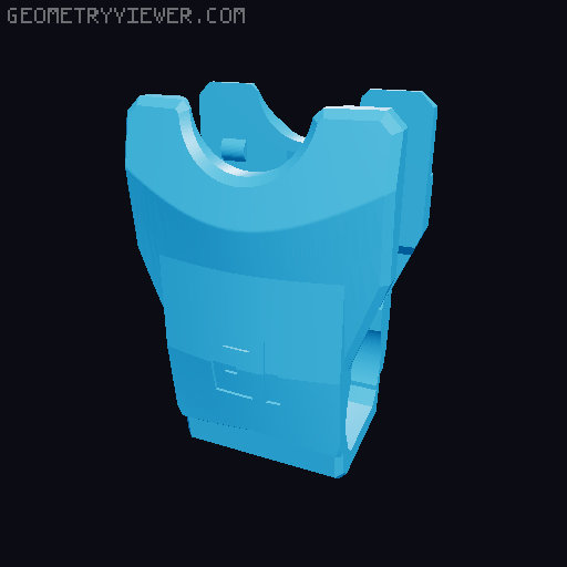 Dummy 13 4-Armed Torso 3D model thumbnail