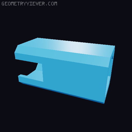 A13 - Back Addons 3D model thumbnail
