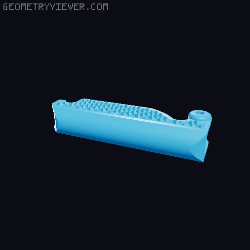 TikTok Gravity Knife Fidget Toy - now with 180 deg swing 3D model thumbnail