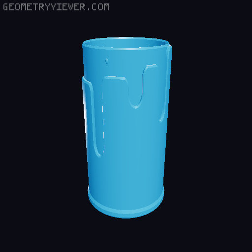 Toothbrush drippy bucket 3D model thumbnail