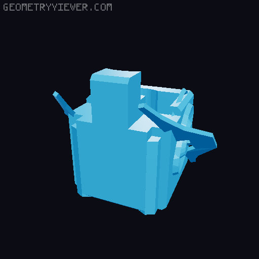 Mini 13 General  Grievous (2003 Clone Wars Animated Mini-Series) 3D model thumbnail
