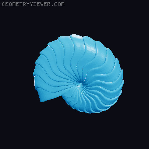 Magnetic Ammonite Fossil Box 3D model thumbnail