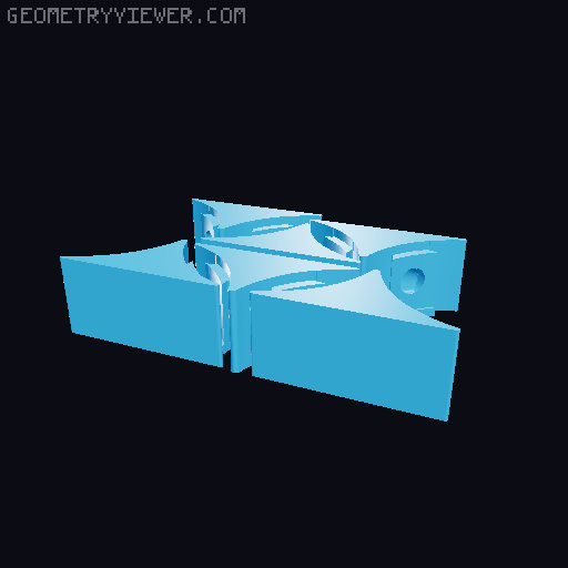 a good design for infinite slab ant nests 3D model thumbnail