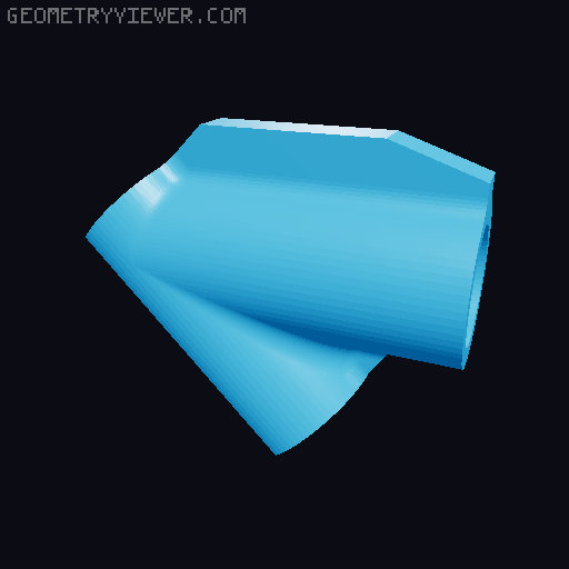 Indoor Soccer Net Frame 3D model thumbnail