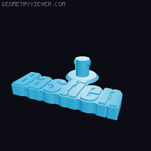 Crocs name charms / jibbitz 3D model thumbnail