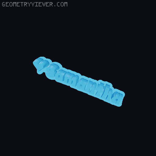 Valentine sculpture 3D model thumbnail