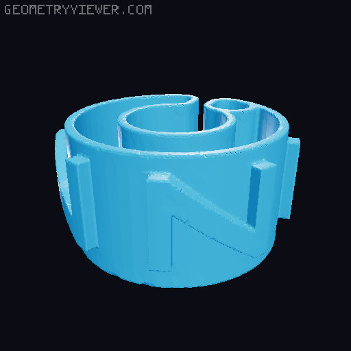 Characters For Cable Description 5mm/0.20″ Diameter 3D model thumbnail