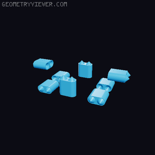 Multi Color Fidget Cube 3D model thumbnail