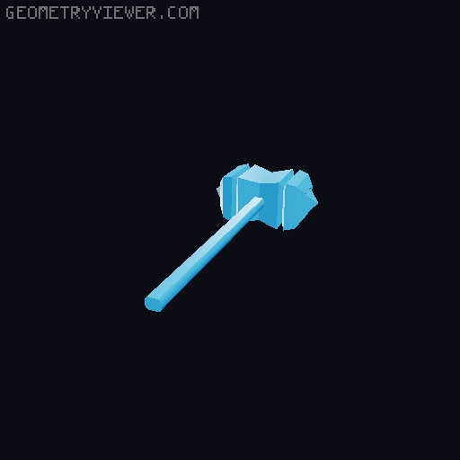 Dummy 13 mace accessory weapon 3D model thumbnail