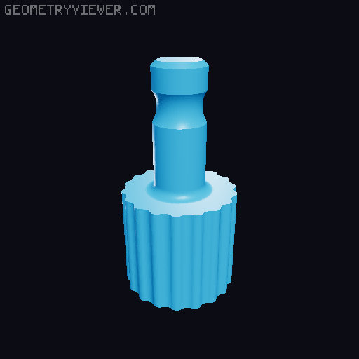 5/8" thread to Leica Spigot for Target 3D model thumbnail