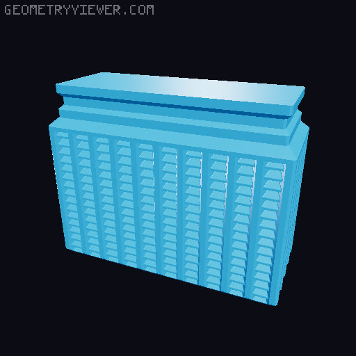 Prismatic Vase Mode Silica Gel Container. Super fast print 3D model thumbnail