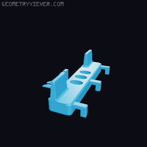 Wii U GamePad Skadis Stand 3D model thumbnail