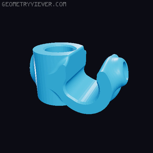 Modular holder system (3rd hand / lab stand) 3D model thumbnail