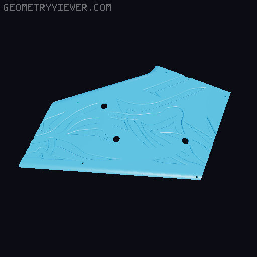 Flying V Guitar 3D model thumbnail