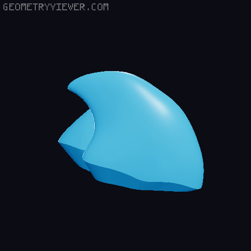 Dummy 13 Parrot Head 3D model thumbnail