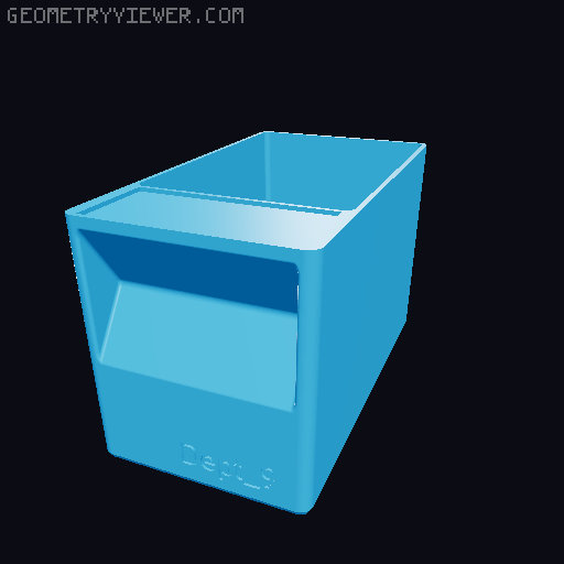 Tub Inserts for HANDY 20 Drawer Compartment Organiser 3D model thumbnail