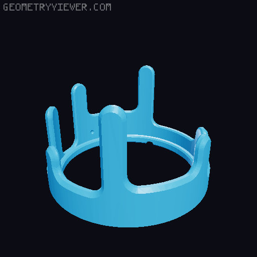 Removable Flip-Top Lid for Drippy Bucket 3D model thumbnail