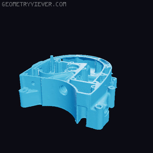 1960,s AJS Model 14 250 Engine scan 3D model thumbnail