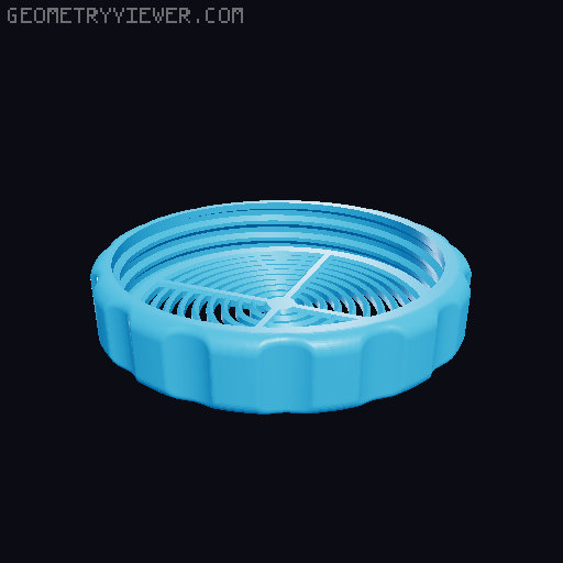 Silica spool container 25mm for 200-250g spool 3D model thumbnail