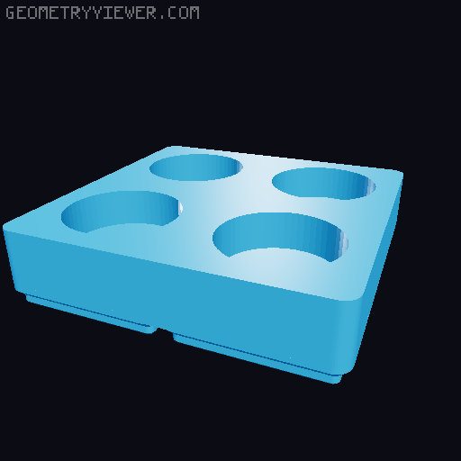 Gridfinity NUUN Tube Storage 3D model thumbnail