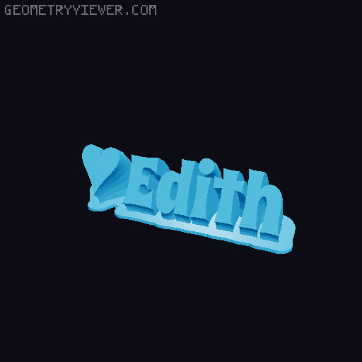 Valentine sculpture 3D model thumbnail