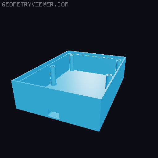 Anntena Switch Case 3D model thumbnail