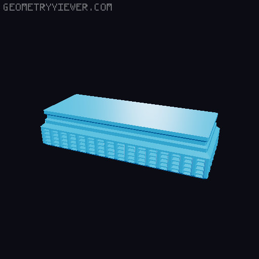 Prismatic Vase Mode Silica Gel Container. Super fast print 3D model thumbnail