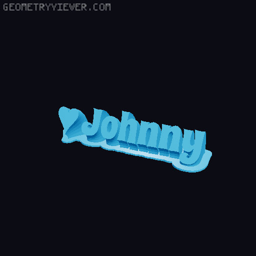 Valentine sculpture 3D model thumbnail
