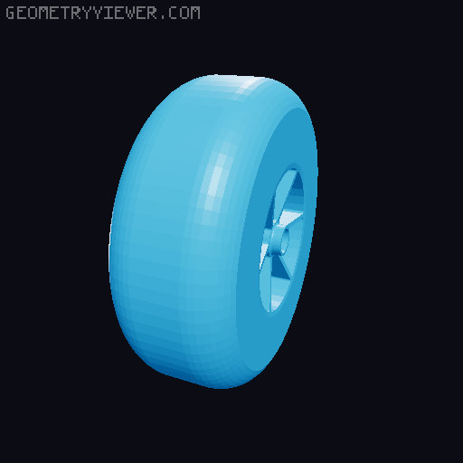 Wheel RC Plane With Wheel Pants 3D model thumbnail