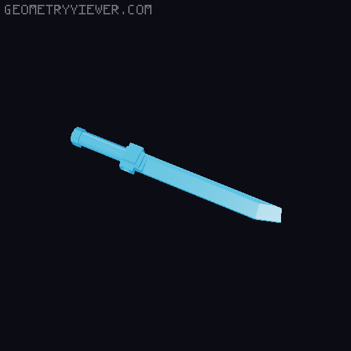 Lego Extending Sword (For Animation) 3D model thumbnail